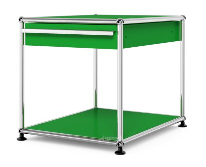Table d'appoint USM Haller avec tiroir, Vert USM