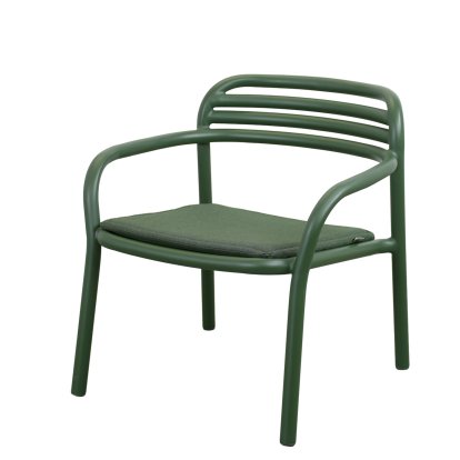 Fauteuil Lounge Bliss, Vert foncé, Vert clair