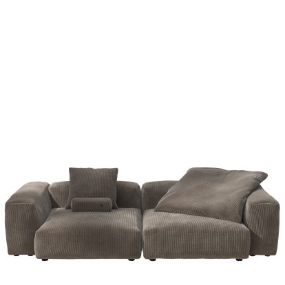 Vetsak Sofa Set 2, L, Cord velours - Mocha, Avec coussin