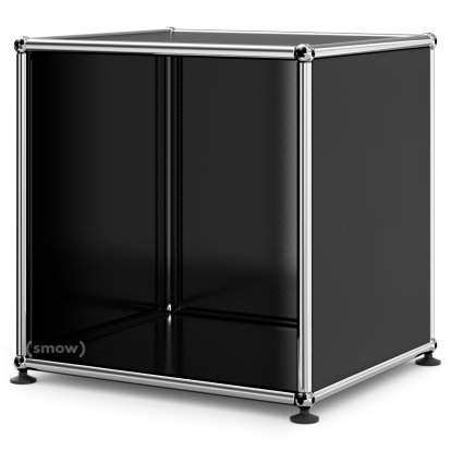 Table de chevet USM Haller ouverte, Noir graphite RAL 9011