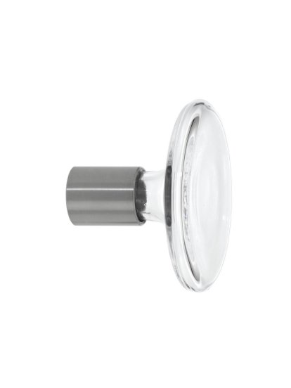 Crochets muraux Bulb, Petit: Ø 9 cm, Transparent