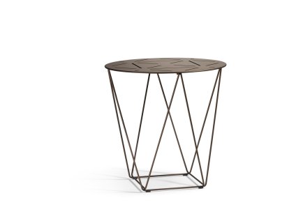 Table d'appoint Joco, H 44 x ø 45 cm, Peint par poudrage bronze mat