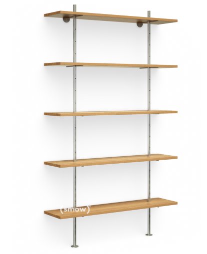 Étagère Eiermann, Chêne massif, 140 cm, 238 cm