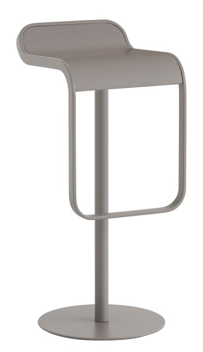 Tabouret LEM, 80 cm - fixe, Verni taupe