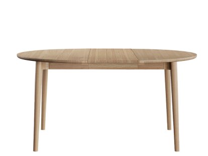 Table à manger ronde Expand, Chêne huilé, Avec 1 rallonge  (+50 cm)