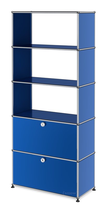 Étagère à dossiers USM Haller, Bleu gentiane RAL 5010