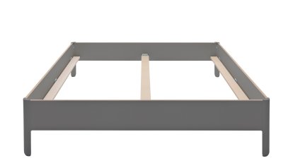 Lit double Nait, 160 x 200, Sans tête de lit, CPL anthracite