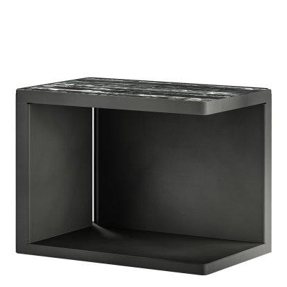 Table basse Ambito, Obsidienne, Marbre Rosso Levanto