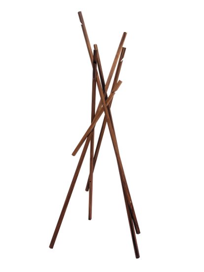 Portemanteau Sticks, Noyer naturel huilé