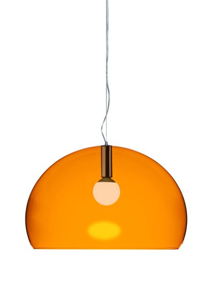 Suspension Big FL/Y, Transparent, Orange