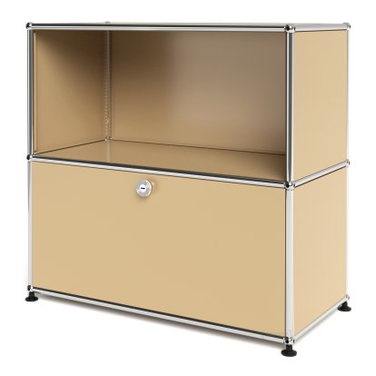 Meuble mixte Sideboard M USM Haller avec 1 porte abattante, Beige USM