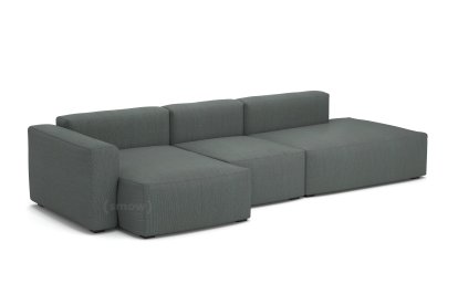 Mags Soft Sofa Combinaison 4, Accotoir à gauche, Steelcut Trio - gris foncé
