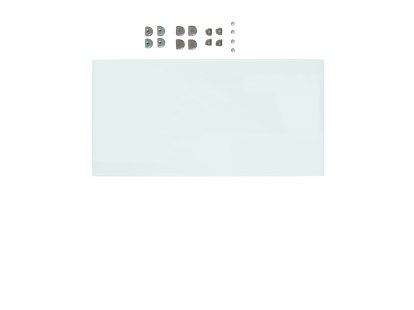 Tablette intermédiaire en verre USM pour étagère, 50 cm x 25 cm