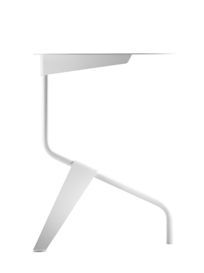 Table d'appoint K5, K5B: Ø 40 x H 52 cm, Blanc