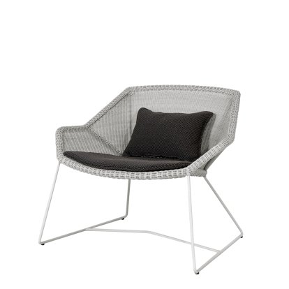 Fauteuil Breeze Lowback, Taupe, Focus - Gris foncé
