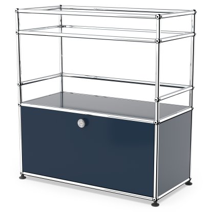 USM Haller meuble de bar type 1, Bleu acier RAL 5011