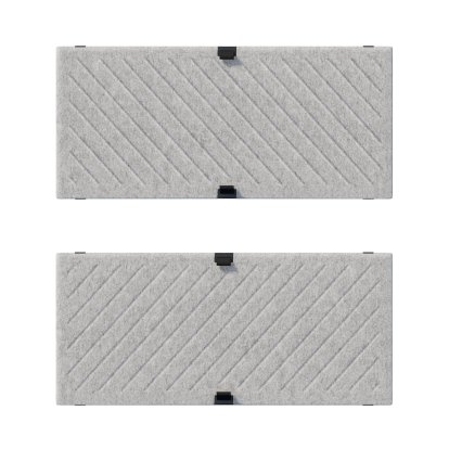 USM Haller Soft Panel Mono pour étagère USM, 75 cm x 35 cm, Gris, Diagonales