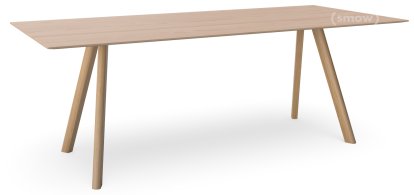 Table Copenhague CPH30, L 200 x l 90 x H 75, Chêne laqué, Placage chêne