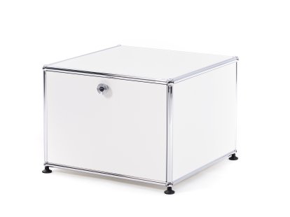 Caisson imprimante USM Haller, 50 cm, Blanc pur RAL 9010, Avec pieds