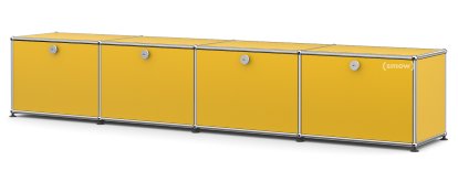 Meuble bas Lowboard XL pour enfants USM Haller, Jaune or RAL 1004