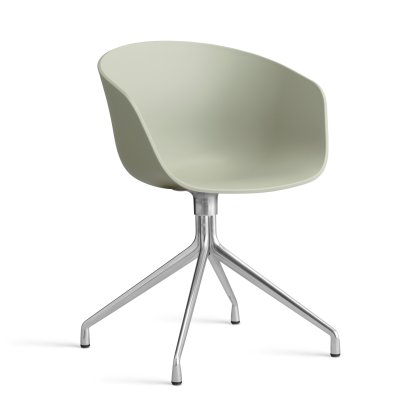 Chaise pivotante About A Chair AAC 20, Pastel green 2.0, Aluminium poli