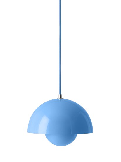 Suspension Flowerpot VP1, Bleu de bain