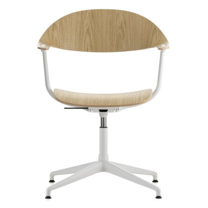 Chaise pivotante Mynt, Chêne naturel, vernis de protection, Sans rembourrage, Sans rembourrage, Soft light, Patins pour tapis