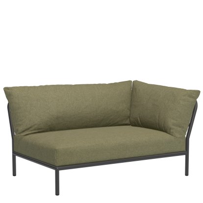 Level 2 Right Corner, Gris foncé, Vert feuille