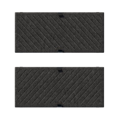 USM Haller Soft Panel Mono pour étagère USM, 75 cm x 35 cm, Gris foncé, Diagonales