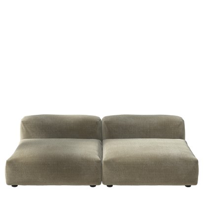 Vetsak Sofa Set 1, L, Cord velours - Kaki, Sans coussin