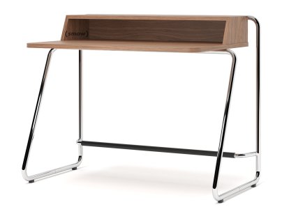 Secrétaire S 1200, Noyer huilé, Noyer huilé, Chromé