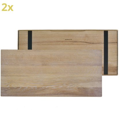 Plateau en bois pour étagères USM Haller, taille L, 75 cm x 35 cm, Chêne, huilé blanc