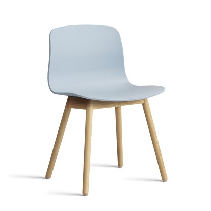 Chaise About A Chair AAC 12, Slate blue 2.0, Chêne laqué