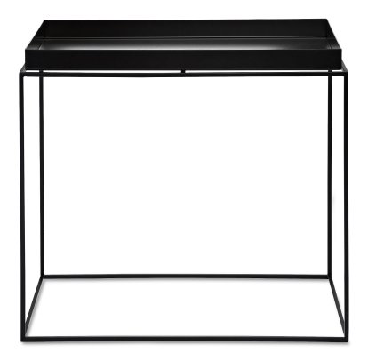 Table avec plateau Tray , H 50/54 x L 40 x P 60 cm, Noir