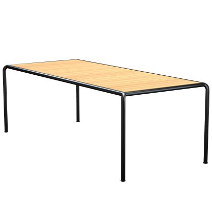 Table Avanti, 98 x 222 cm, Noir, Pin