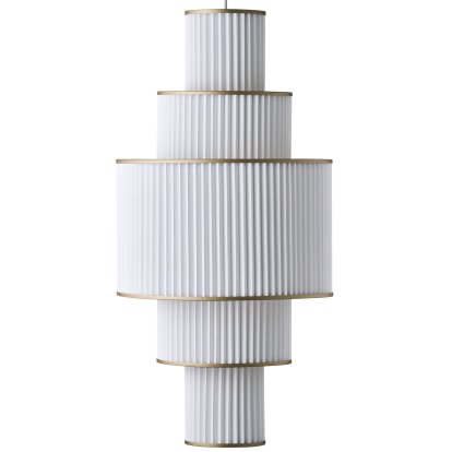 Suspension Plivello, H 97 x Ø 48 cm, Blanc