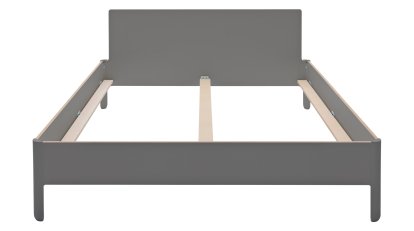 Lit double Nait, 160 x 200, Avec tête de lit, CPL anthracite