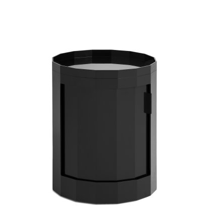 Caisson Facet Cabinet, H 49 x Ø 38 cm, Anthracite