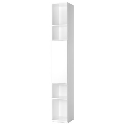 Nex Pur étagère avec porte, Largeur 30 cm, Porte en haut, Blanc