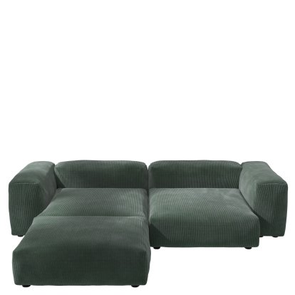 Vetsak Sofa Set 3, Cord velours - Hunter, Sans coussin