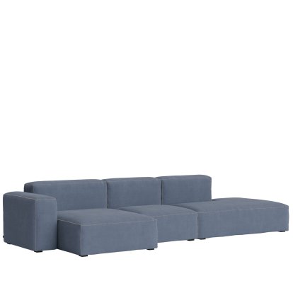 Mags Soft Sofa Combinaison 4, Accotoir à gauche, Linara 198 - bleu
