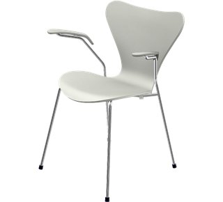 Série 7 Chaise 3207, 46 cm, Laqué, Nine grey
