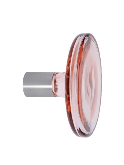 Crochets muraux Bulb, Moyen: Ø 12 cm, Rose quartz