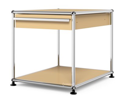 Table d'appoint USM Haller avec tiroir, Beige USM