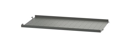 Planche métal String System, 58 x 30 cm, Rebord bas, Gris foncé