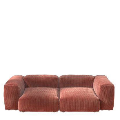 Vetsak Sofa Set 2, M, Cord velours - Brique, Sans coussin