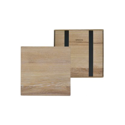 Plateau en bois pour étagères USM Haller, taille M, 35 cm x 35 cm, Chêne, huilé blanc