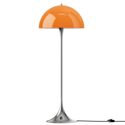 Lampadaire Panthella 500 V3, Chrome opale orange