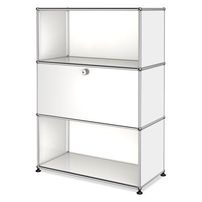 Meuble haut Highboard M avec 1 porte battante , Blanc pur RAL 9010