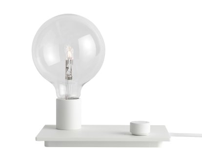 Lampe de table Control, Blanc - avec ampoule LED
